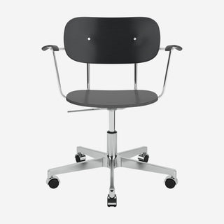 Co Bürostuhl Furnier - Bürostuhl - Audo Copenhagen - mit Armlehne - Eiche schwarz