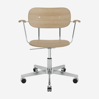 Co Bürostuhl Furnier - Bürostuhl - Audo Copenhagen - mit Armlehne - Eiche natur