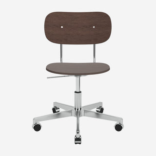Co Bürostuhl Furnier - Bürostuhl - Audo Copenhagen - ohne Armlehne - Eiche dunkel gebeizt