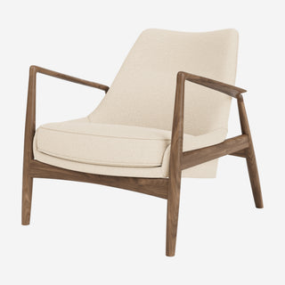 Seal Low Loungesessel - Loungesessel - Audo Copenhagen - Nuss - Logan Jasmine