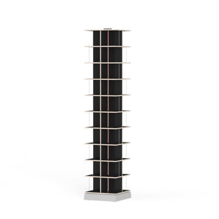 Musikstapler Buchregal - Regal - Nils Holger Moormann - 10 Fächer - h:163.7 cm - Schwarz