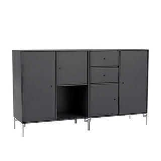 Couple Sideboard Selection - Sideboard - Montana Furniture - Anthracite - Gestell Chrom