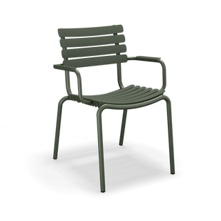 ReClips Gartenstuhl - Outdoor Stuhl - Houe - Olive Green - in Gestellfarbe