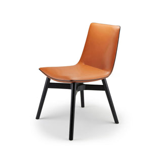 Amelie Stuhl - Stuhl - FreiFrau - Leder Safran / Eiche schwarz -