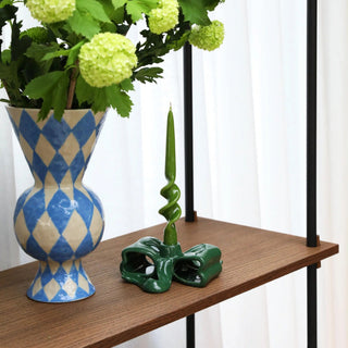 Rombic Blau Vase - Vase - &K - Blau -