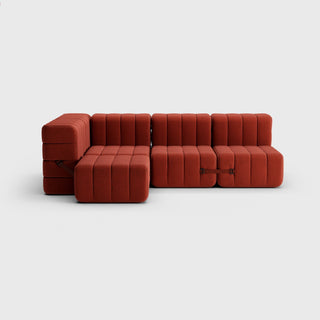 Curt Sofa - Sofa - Ambivalenz - 9er Set Ecke - Red (Dama)