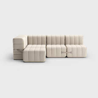 Curt Sofa - Sofa - Ambivalenz - 9er Set Ecke - White (Sera)