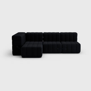 Curt Sofa - Sofa - Ambivalenz - 9er Set Ecke - Ebony (Sera)