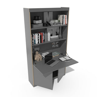 Flai Sekretär - Sekretaer - Müller Small Living - Anthrazit - Groß