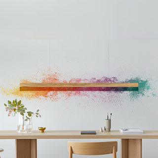 C-Serie Hängelampe - Hängelampe - Gant Lights - W122cm x H8cm x D8cm - Eiche