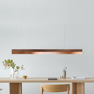C-Serie Hängelampe - Hängelampe - Gant Lights - W122cm x H8cm x D8cm - Nuss