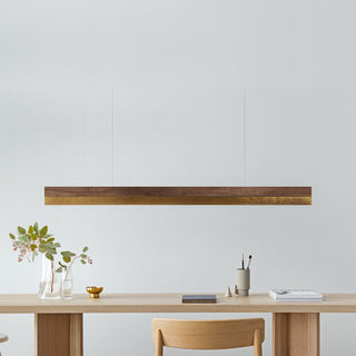 C-Serie Hängelampe - Hängelampe - Gant Lights - W122cm x H8cm x D8cm - Nuss