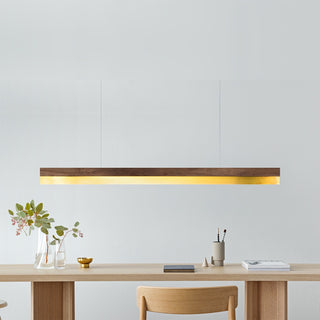 C-Serie Hängelampe - Hängelampe - Gant Lights - W122cm x H8cm x D8cm - Nuss
