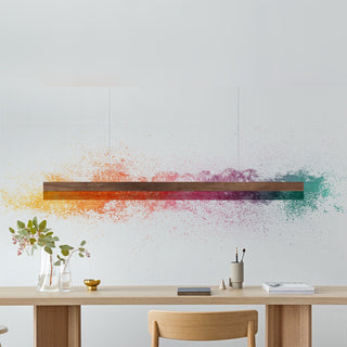 C-Serie Hängelampe - Hängelampe - Gant Lights - W122cm x H8cm x D8cm - Nuss
