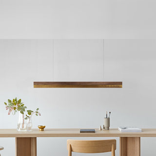 C-Serie Hängelampe - Hängelampe - Gant Lights - W92cm x H7cm x D7cm - Nuss