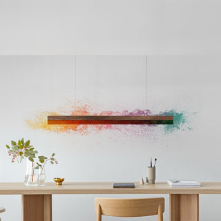 C-Serie Hängelampe - Hängelampe - Gant Lights - W92cm x H7cm x D7cm - Nuss
