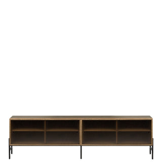 Northern Sideboard | Hifive Glas - Sideboard - Northern - Eiche geräuchert - 200cm
