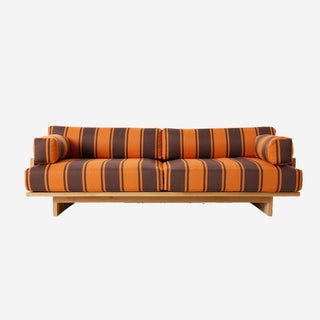 Teak Gartensofa - Outdoor Sofa - HK - RotOrange -