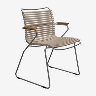 Click Gartenstuhl - Outdoor Stuhl - Houe - mit Armlehnen - Beige