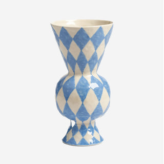 &K Vase | Rombic Blau