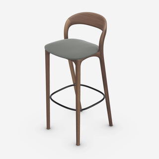 Neva Light Barhocker - Barhocker - Artisan - Amerikanische Nuss weiß geölt A04 - ohne Polsterung