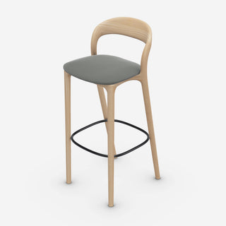 Neva Light Barhocker - Barhocker - Artisan - Esche weißpigmentiert A04 - ohne Polsterung