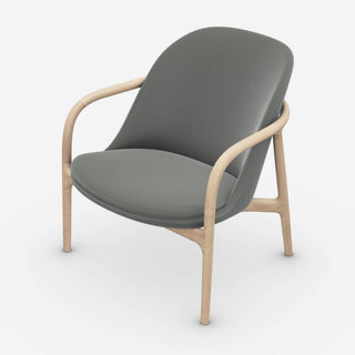 Neva Trimmed Loungesessel - Artisan - Europäische Nuss weiß geölt A04