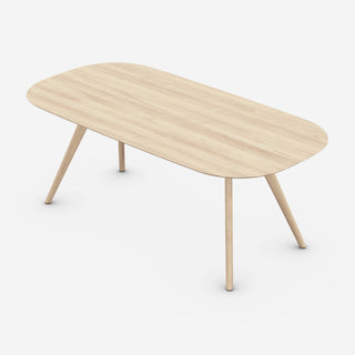 Coco Tisch - Esstisch - Artisan - Europäische Nuss weiß geölt A04 - L160 x T90cm