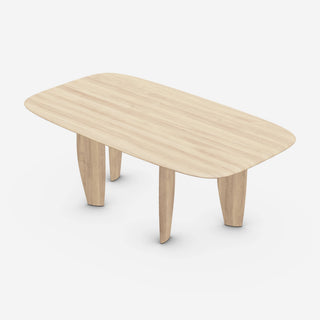 Nila Tisch - Esstisch - Artisan - Europäische Nuss weiß geölt A04 - L180 x T100cm