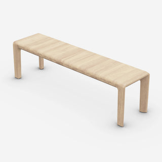 Invito Bank - Bank - Artisan - Europäische Nuss weiß geölt A04 - L160cm