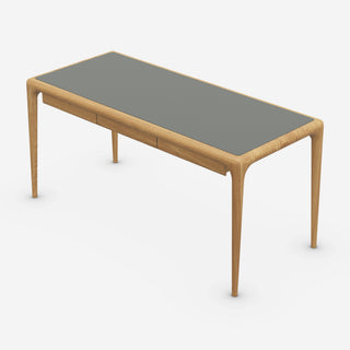Latus Schreibtisch Leder - Schreibtisch - Artisan - L140cm - Eiche geölt A03