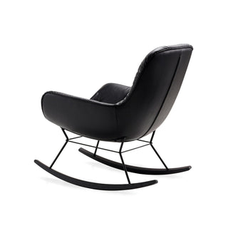 Leya Schaukelstuhl - Loungesessel - FreiFrau - Blend braun / Eiche schwarz -