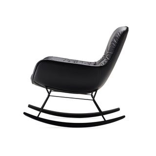 Leya Schaukelstuhl - Loungesessel - FreiFrau - Blend braun / Eiche schwarz -