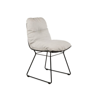 Leyasol Outdoor Stuhl - Outdoor Stuhl - FreiFrau - Lopi "Marble" / Metall schwarz -