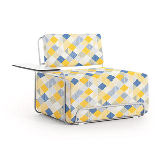 Lilly Outdoor Loungesessel - Comedia del Arte Pierrot / Armlehne links