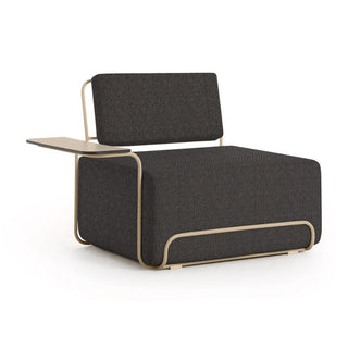 Lilly Outdoor Loungesessel - Iris Domino 406 / Armlehne links