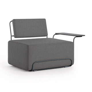 Lilly Outdoor Loungesessel - Amelia Grey 602 / Armlehne rechts