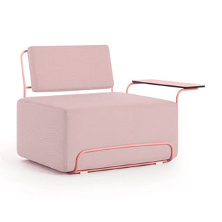 Lilly Outdoor Loungesessel - Iris Pink 607 / Armlehne rechts