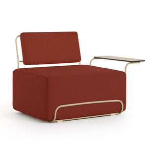 Lilly Outdoor Loungesessel - Iris Terracotta 302 / Armlehne rechts