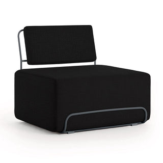 Lilly Outdoor Loungesessel - Iris Black 200 / ohne Armlehne