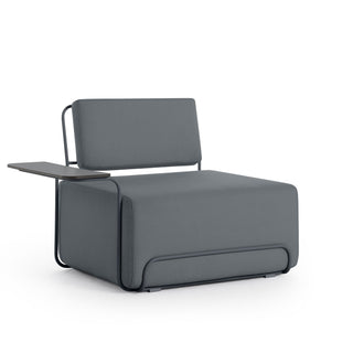 Lilly Outdoor Loungesessel - Outdoor Sessel - Diabla - Plain Anthracite - Armlehne links