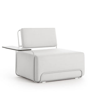 Lilly Outdoor Loungesessel - Outdoor Sessel - Diabla - Plain Grey - Armlehne links