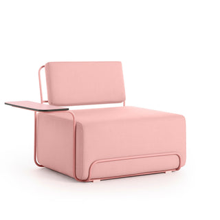 Lilly Outdoor Loungesessel - Outdoor Sessel - Diabla - Plain Pink - Armlehne links