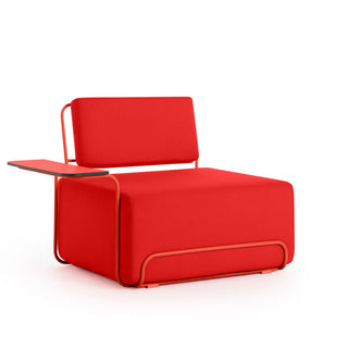 Lilly Outdoor Loungesessel - Outdoor Sessel - Diabla - Plain Red - Armlehne links