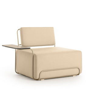 Lilly Outdoor Loungesessel - Outdoor Sessel - Diabla - Plain Sand - Armlehne links