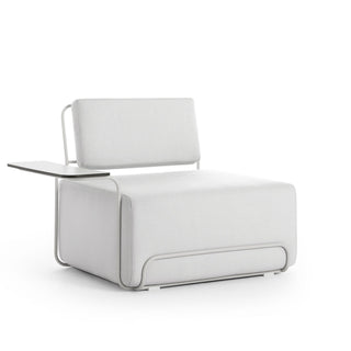 Lilly Outdoor Loungesessel - Outdoor Sessel - Diabla - Silvertex Aluminium - Armlehne links