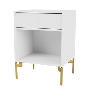 Dream Nachttisch Selection - Nachttisch - Montana Furniture - New White - Beine - Messing