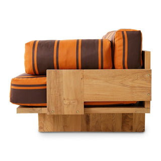 HK Gartensofa | Teak Lagerware - Abverkauf - Abverkauf - RotOrange -