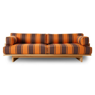 Teak Gartensofa - Outdoor Sofa - HK - RotOrange -