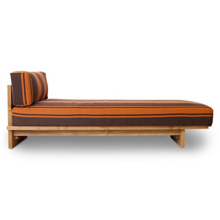 Teak Garden Tagesbett - Outdoor Sofa - HK - RotOrange -